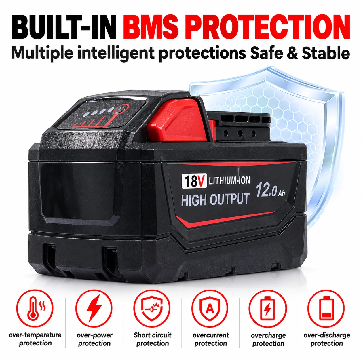 Batteria di ricambio da 18 V e - Milwaukee Drill Sawzall recensione e prezzo
