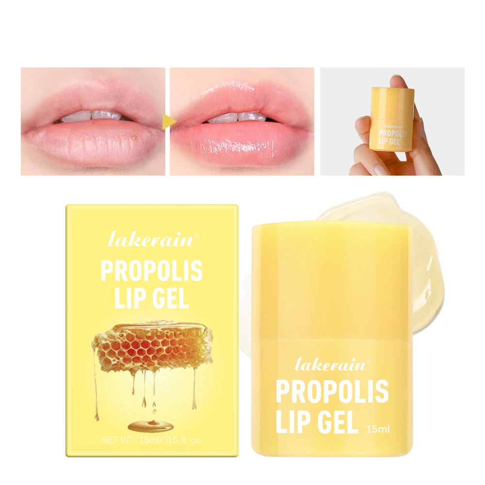 Lakerain Twist PROPOLIS Honey Lip GEL for Long-lasting Deep moisturizing hydration moist ​soften cuticles and fade lip lines