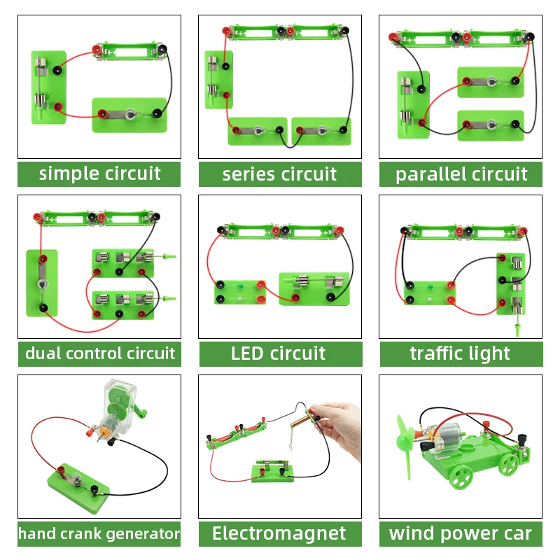 Student Electric Circuit Kits for Physics Education School Lab Learning Electromagnetic Experiments Teaching Aids Science Toys