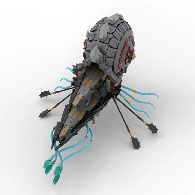 Navetta da costruzione Moc, tecnologia navicella nautilus, regalo di blocchi modulari, assemblaggio di set fai da te di giocattoli per bambini