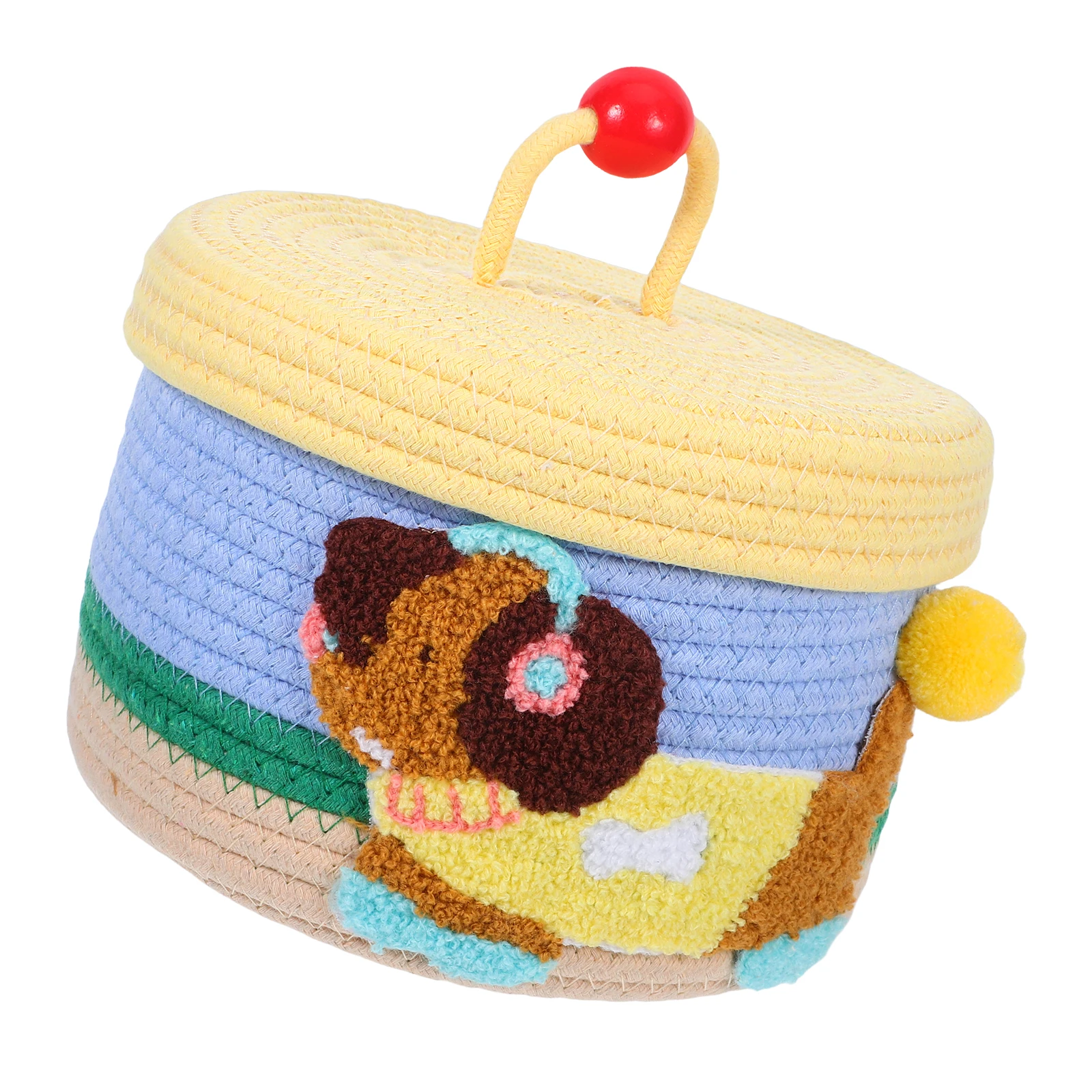 

Baby Gift Box Storage Basket Cotton Rope Snack Keepsake Trunk Weave Baskets Bins for