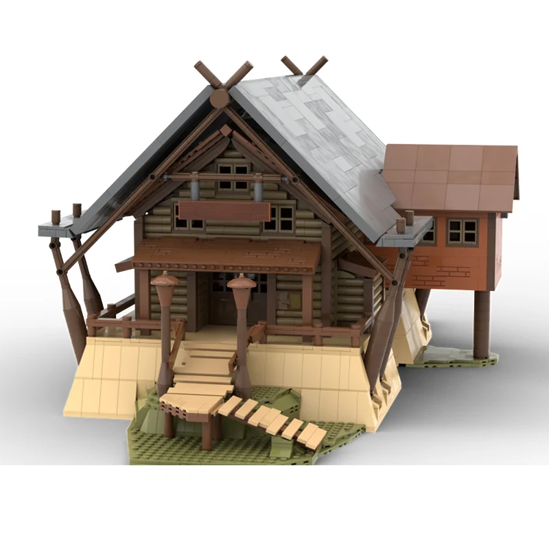 Popular Game Model MOC Building Bricks Camp Whispering Rock Lodge Modular Technology Gifts Holiday Assemble Children Toys Suitt