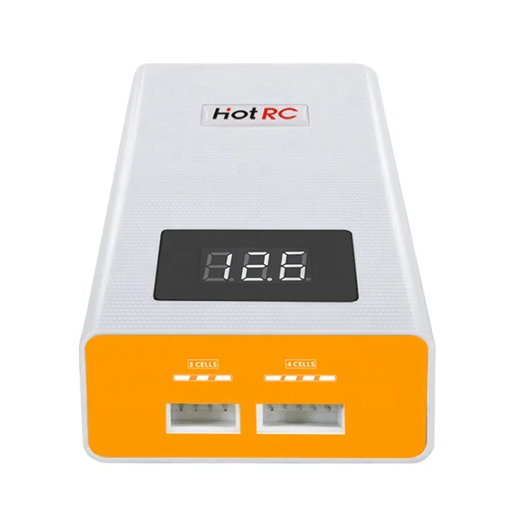 HOTRC A400 Cyfrowa Ładowarka Balansująca do Akumulatorów Lipo RC 3S 4S 3000mAh 40W LED Szybkie Ładowanie Rozładowywacz do Części do Dronów i Samolotów RC