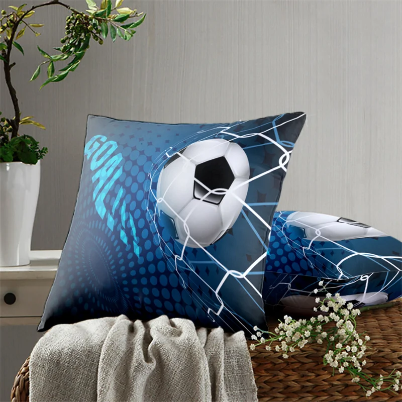 

Football, Basketball Pillow Cover Sofa Cushion Fashion Printing Sofa Chair Pillow Cover Car Mat Bed Pillow Cover Home Decoration