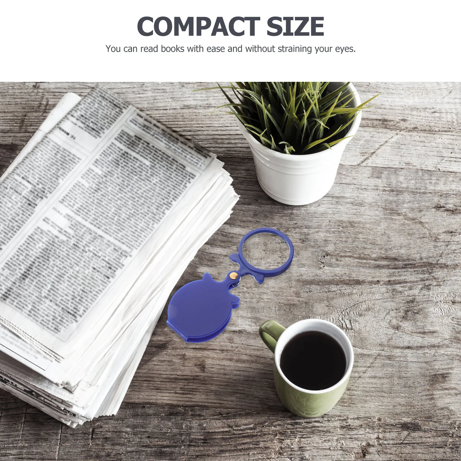 

Magnifying Glass Pocket Durable Lightweight Elderly Reading Magnifier Portable Mini Small Magnifying Glass for Coins Jewelry