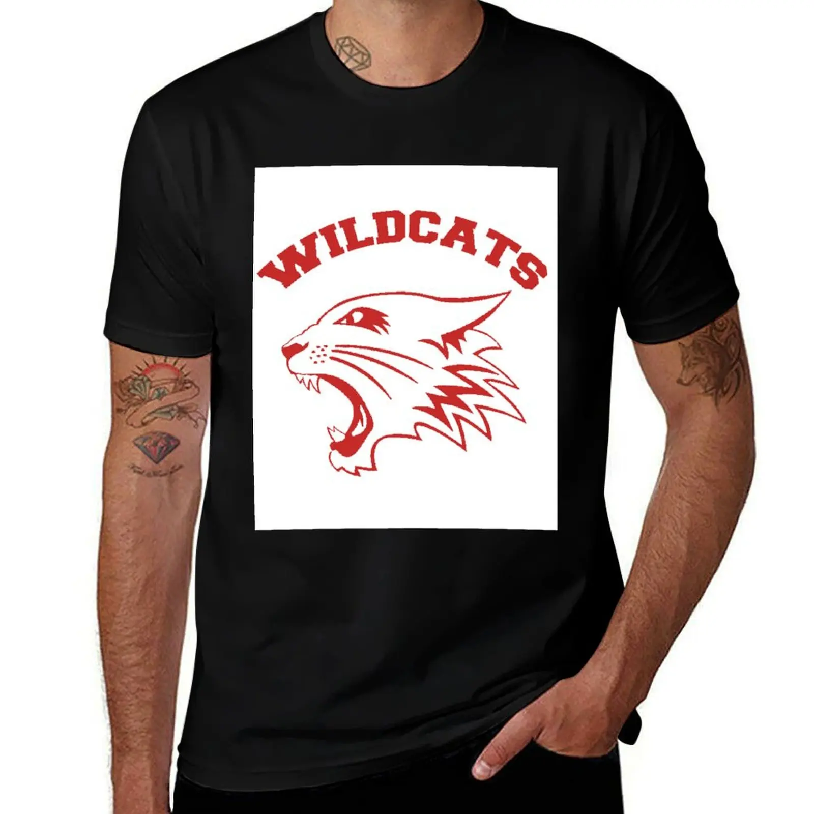 

Wildcats T-Shirt t shirts for man pack white t shirt men 100% cotton luxury brand T-Shirt