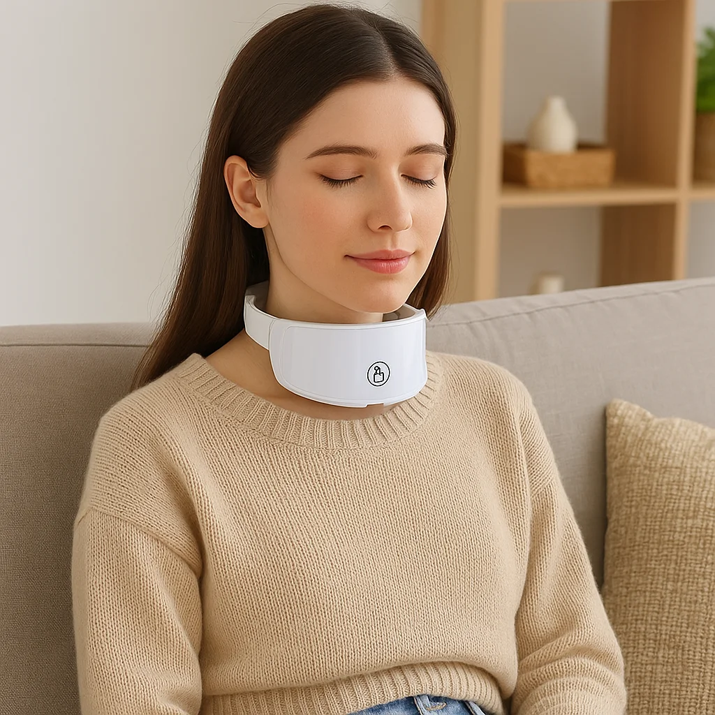 LED-nekmasker 7-kleuren lichttherapie nek schoonheidsapparaat Anti-rimpel huidverhelderende verstevigende nek huidverzorgingstool