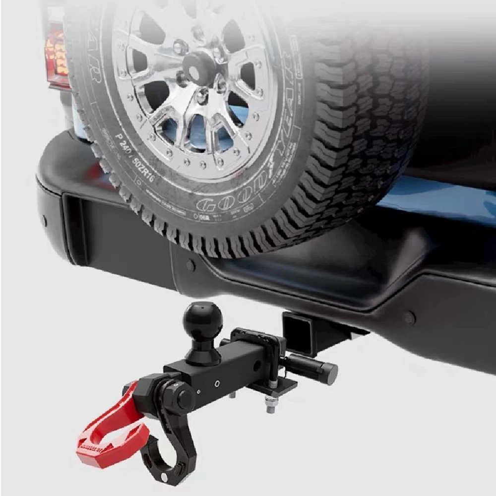 

Приемник сцепного устройства прицепа скоба подходит для 2-дюймовых приемников, разделенная скоба с замком сцепного устройства прицепа, буксировочные аксессуары для восстановления внедорожников