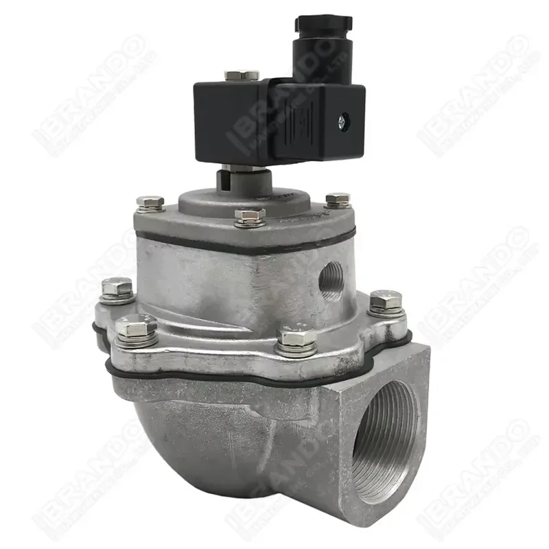 FP40 TF040 1.5'' Threaded Right Angle Solenoid Pulse Jet Diaphragm Valve for Dust Collector Bag Filter Baghouse 24V 110V 220V