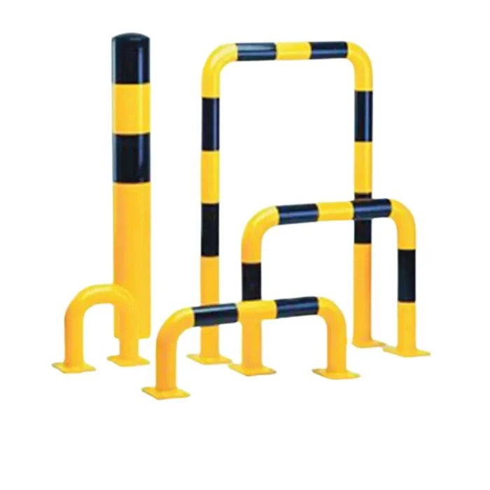 Steel OEM Custom Outdoor Black Yellow Red White Temporary Fence Expandable Security Guardrail Post Guardrail