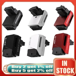 12V 16pin 90 Degree Angled Turning Connector Power Adapter 12VHPWR GPU Male To Female Connector for Desktop Graphic Card GPU