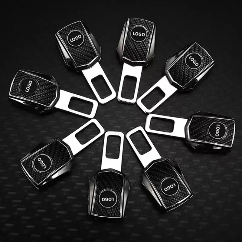 Car Seat Belt Clip Extender Alloy Seatbelt Lock Buckle Plug Auto Fastener Converter Clip One-click release Seat Belt auto parts