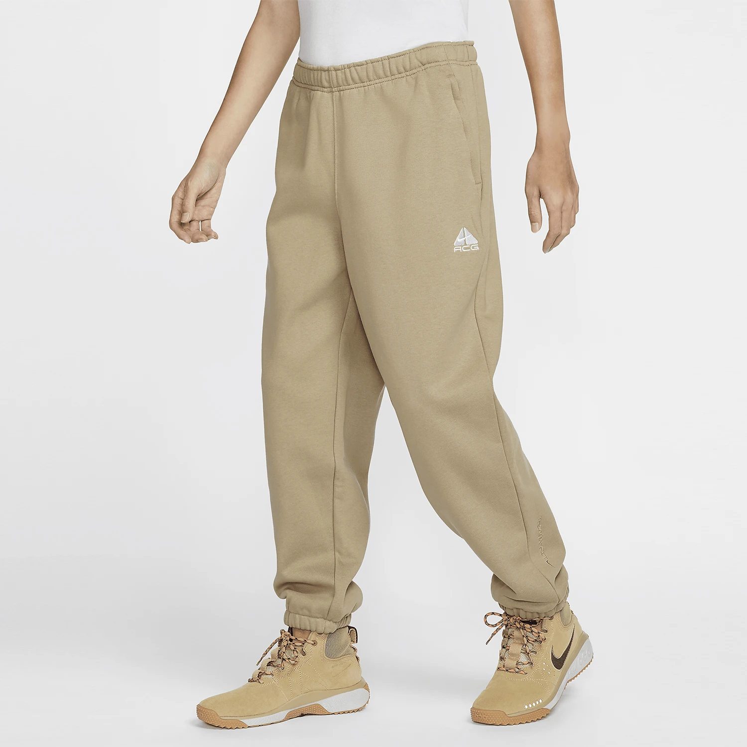 

Официальные зимние новые мужские и женские уличные вязаные флисовые брюки Nike с манжетами FV8651-247