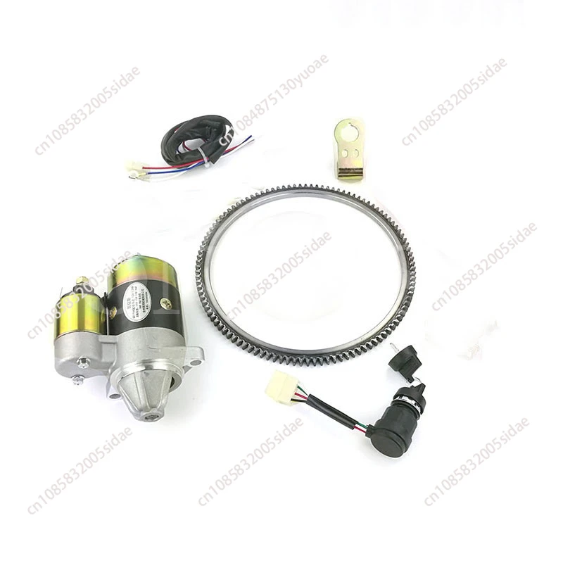 Micro-tillage Electromechanical Starter 186 Diesel Electromechanical Starter Modified 173F/178F/180F/188F Motor Complete Set