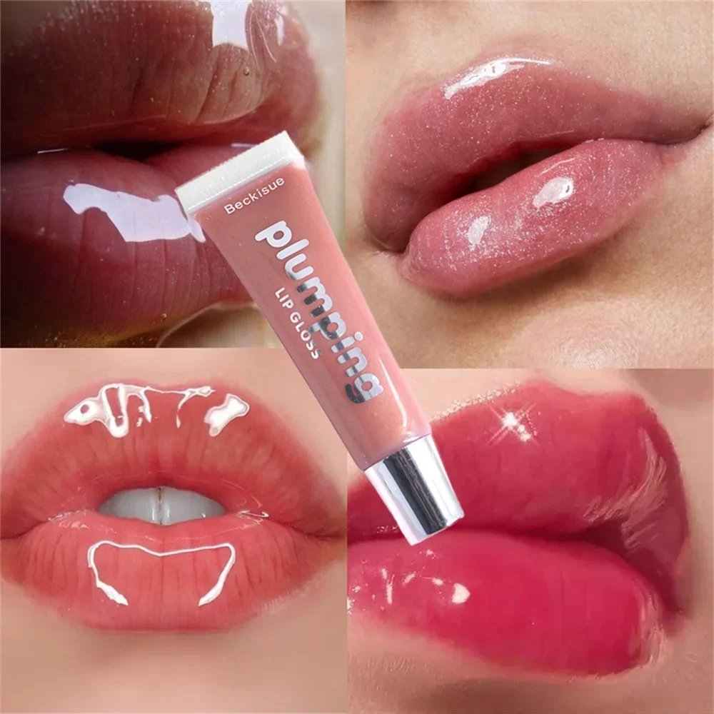 Spiegel Voller Lipgloss Glitter Lip Plumping Hydraterende Lip Tint Glinstert Lippenbalsem Vloeibare Lippenstift Lip Glazuur Lipgloss Make-Up