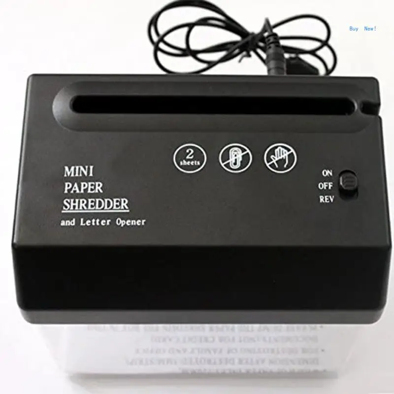 Portable Mini Paper Shredder Electric USB Battery Operated Shredder Documents Paper Cutting Tool for Home Office