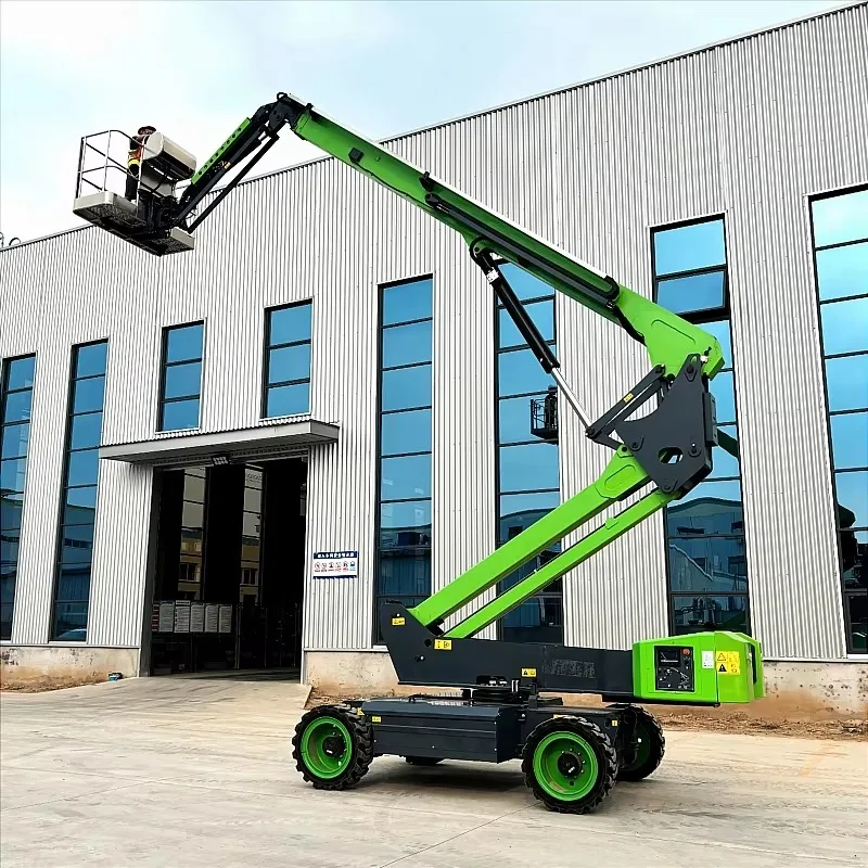 18M 20M New Articulated Boom Lift Machine Man Lifter with Curved Arm for Tree Trimming Work