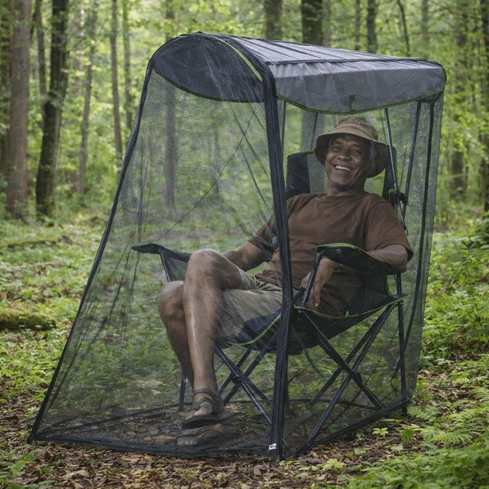 Hiking Zipper Opening Mosquito Net Cover Foldable Design Compact Size Bug Mesh Tent Insect Proof Mosquito Net Outdoors