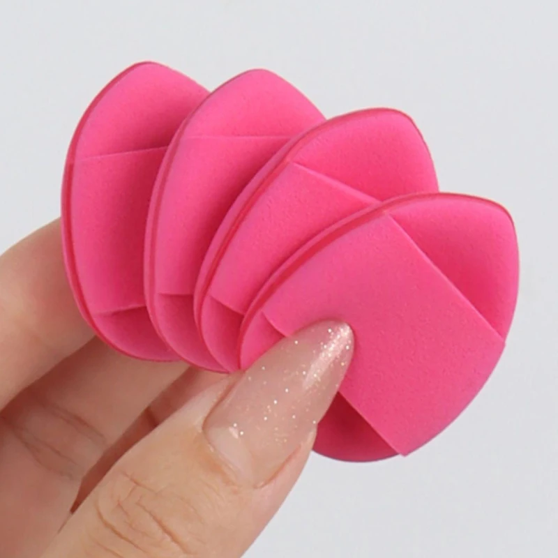 50 ピース/ロットソフトメイクアップスポンジミニフィンガーパウダーパフドライウェット両用パフフェイシャルコンシーラーメイクアップツール美容用品