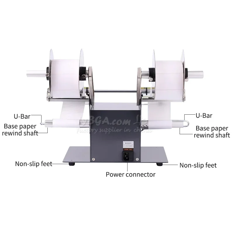 موزع تقشير الملصقات الأوتوماتيكي المزدوج الرأس مع وظيفة العد FTR-218C 220 فولت/50 هرتز سرعة التقشير 130/ثانية 6 وات #4