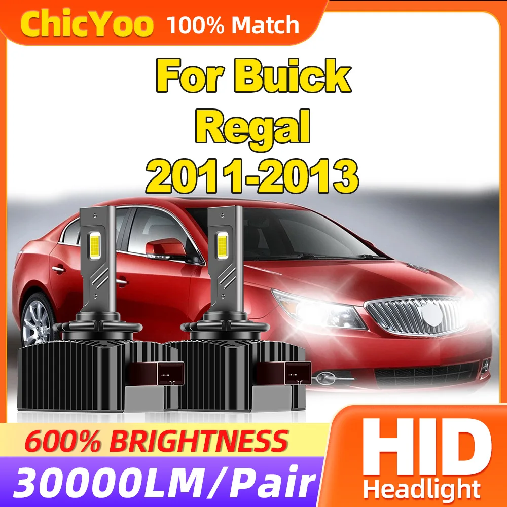 

30000LM CSP Chips LED Headlights 120W High Power Xenon Lamps 6000K White 12V Front Lights For Buick Regal 2011 2012 2013