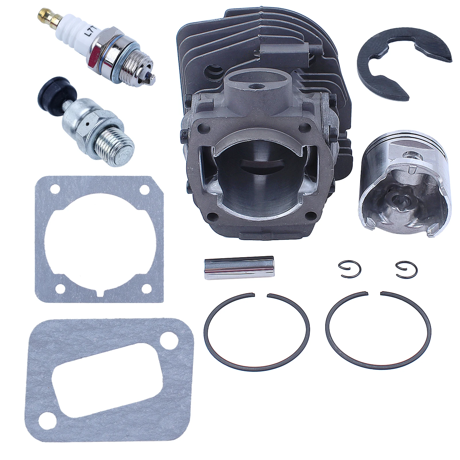 Nikasil Cylinder Piston Kit 45mm Big Bore Fit Husqvarna 353 351 350 346XP EPA 340 Chainsaw Decompression Valve Fuel Filter