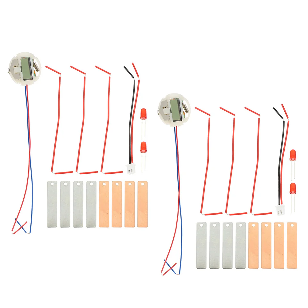 

2 Sets Fruit Experiment Batterys Project Kit Suite Physics Kits Metal Device Student Sensory Toy Science Toys