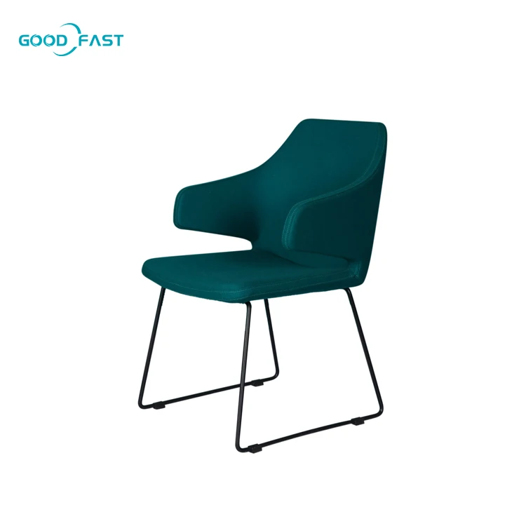 Office New Product Wholesale Low Back Armrest Leisure Chairs Modern Design Fabric Office Chair with Aluminum Base