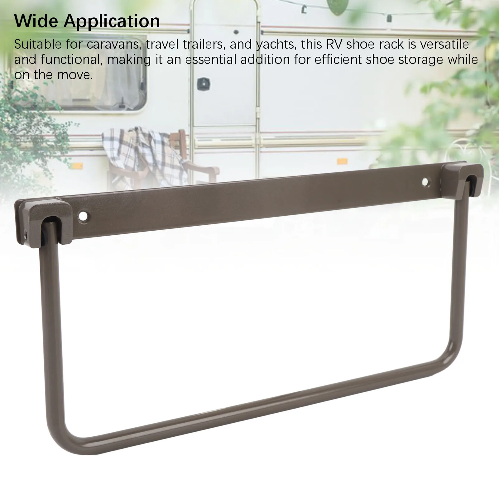 Organizador de zapatos plegable para RV, instalación de tornillos de aleación de aluminio, soporte para zapatos de pared para RV montado en la pared, par de ahorro de espacio para yates