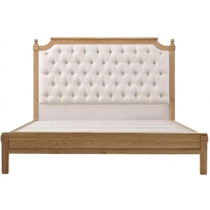 

/High Quality French Vintage Classic Bedroom Furniture Wood Nightstand Bed and Mattress Set