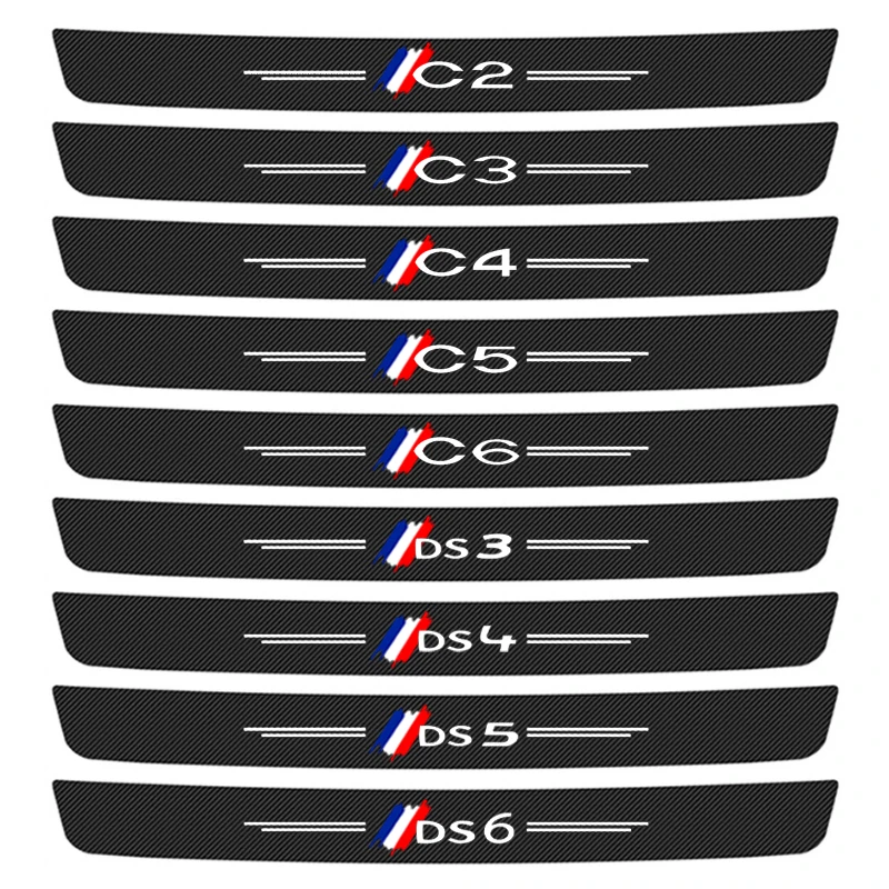 1 Stuk Voor Citroen C2 C3 C4 C5 C6 Ds3 Ds4 Ds4 Ds5 Ds6 Xsara Berlingo Auto Achterkoffer Bumper Drempel Beschermende Stickers Accessoires