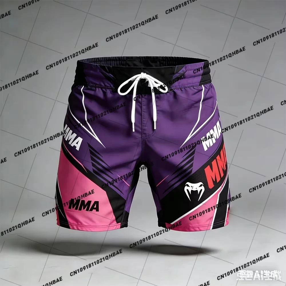 2026 New Hot Men MMA Summer Fighting Night Octagonal Cage Boxing Oversized Quick Drying Breathable Training sports shorts ﻿