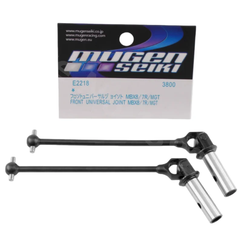 2pcs Metal Front Rear Universal Joint Drive Shaft CVD E2218 E2219 for 1:8 Mugen Seiki MBX8/MBX7R/7 RC Cars Parts Accessories