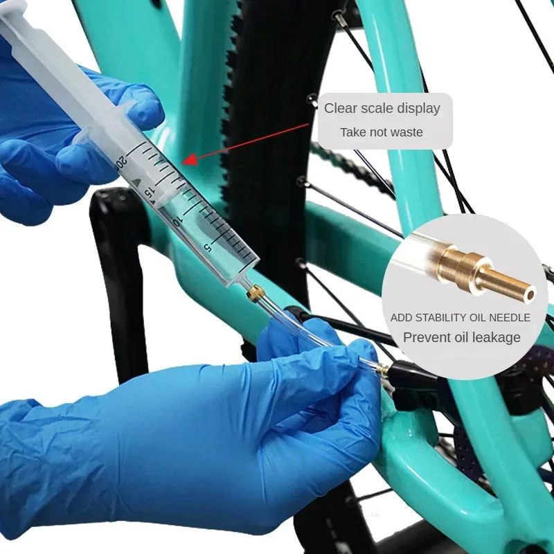 60ml Mineral Oil Bicycle Brake System Bleed Kit Tools MTB Brake Fluid Change Hydraulic Kits for SHIMANO TEKTRO Avid Series image 3