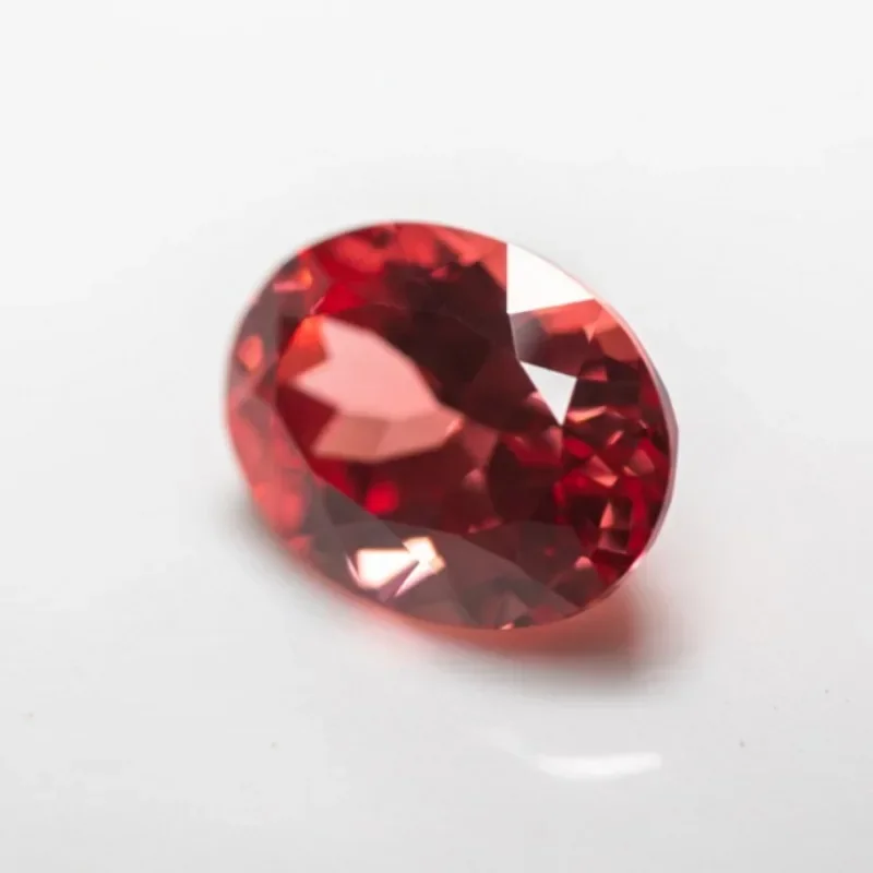 Lab Grown Padparadscha Oval Cut Fire Lotus Color Charm Gemstone For Diy Jewelry Making Necklace Rings Selectable AGL Certificate