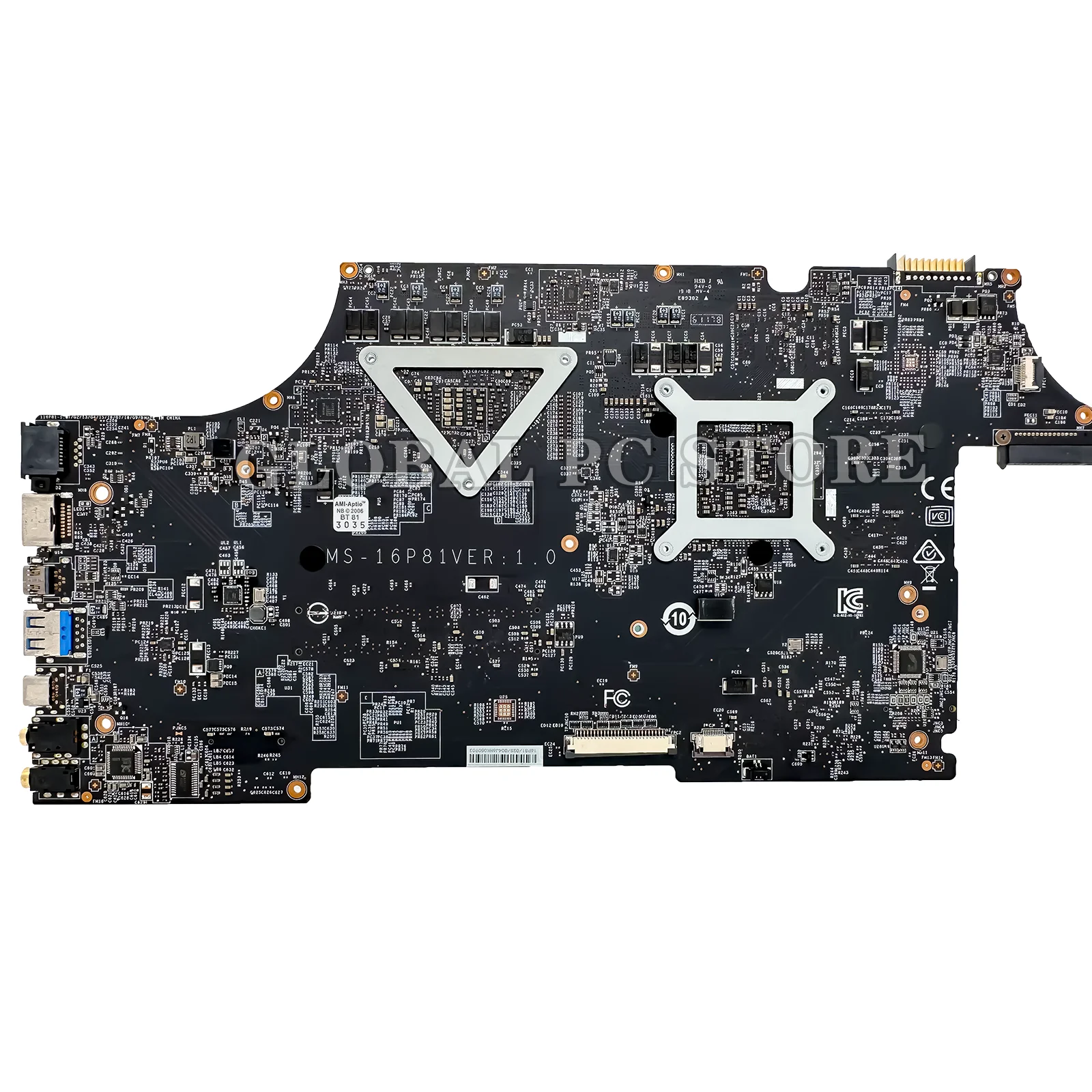 KEFU MS-16P8 Mainboard For MSI MS-16P81 GL63 Laptop Motherboard i5 i7 8th/9th Gen GTX1050 GTX1050Ti GTX1650 V4G