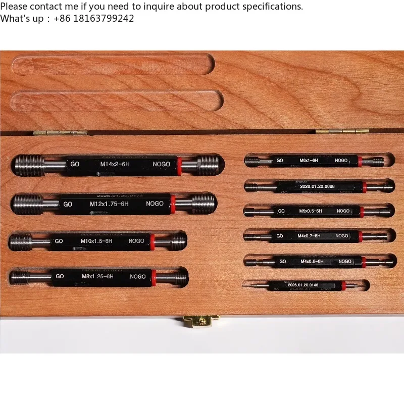 

High Precision Thread Gauge Set Metric NPT G R UNC UNF Complete Measuring Tool