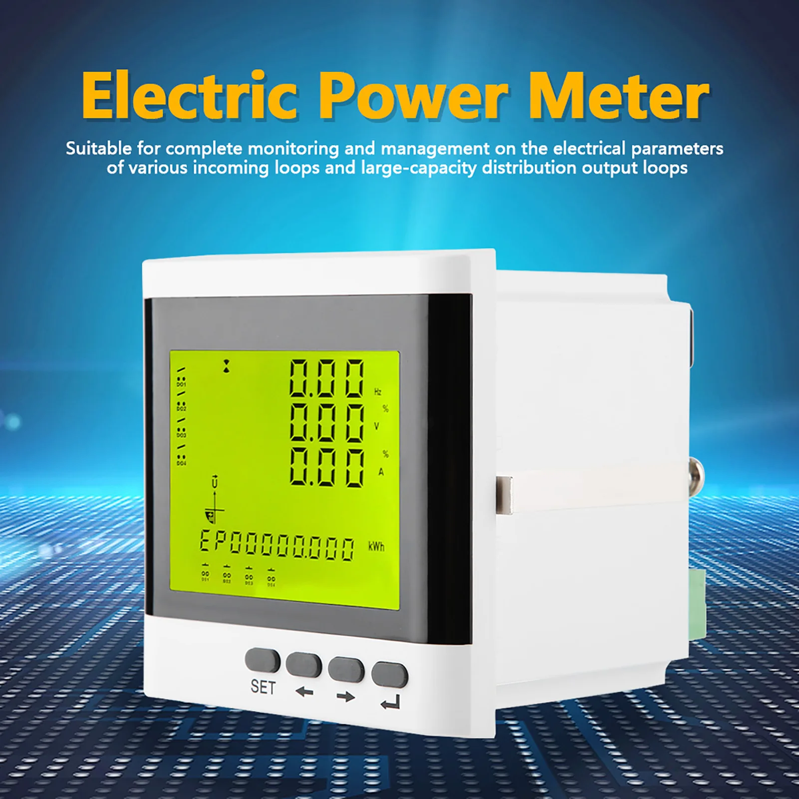 Multi Function Three Phase Programmable Electric Power Meter Digital LED Ammeter Voltmeter Digital Ammeter Voltmeter