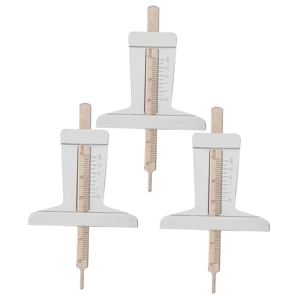 

3Pcs Tire Tread Depth Gauge Stainless Steel Digital Indicator Bars Car Truck Suv Measuring Tool Accurate Inspection