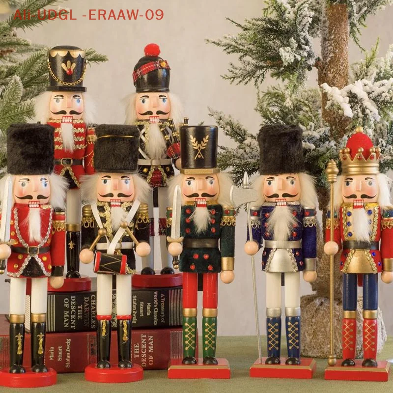 1 قطعة 30 سنتيمتر الكرتون الجوز الجندي ديكور المنزل عيد الميلاد زخرفة كسارة البندق الخشبية دمية سطح المكتب ديكور