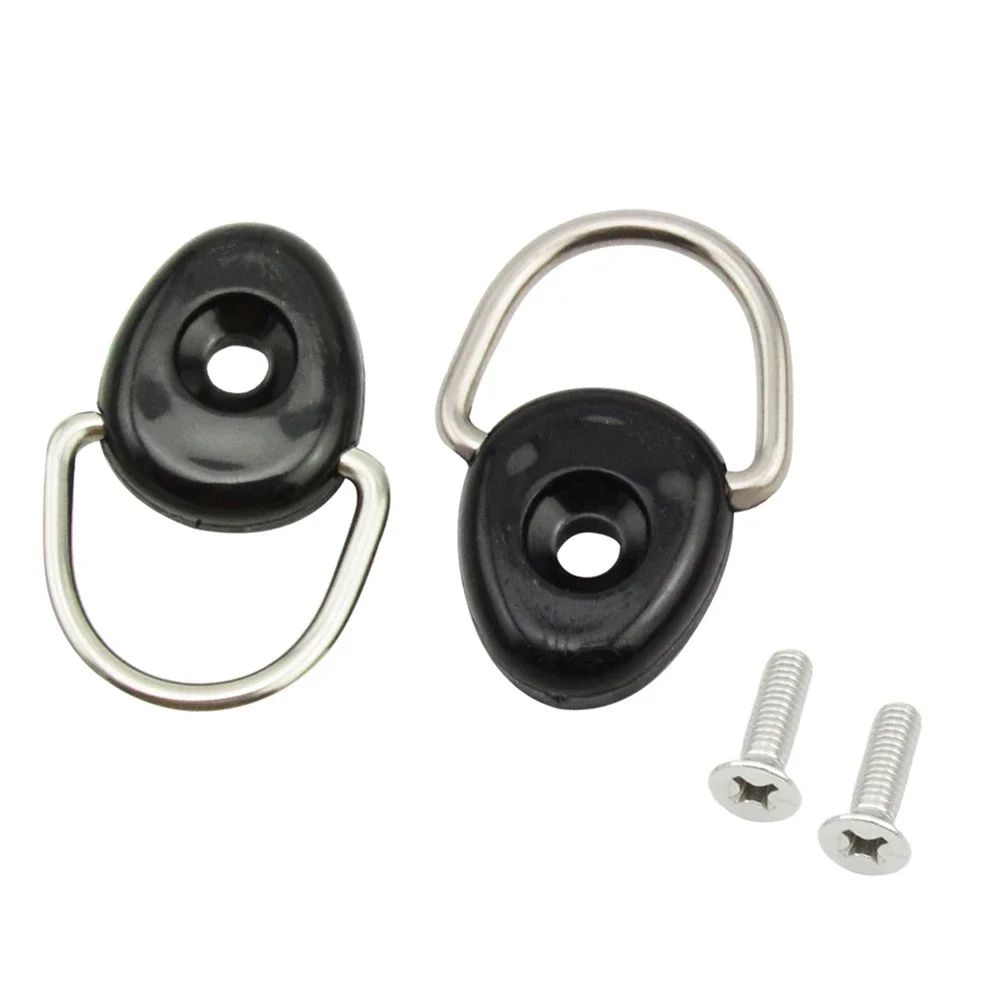 2pcs Kayak D-Rings Outfitting Rigging For Boat Canoe Kayak Accessories Without Or With Screws Stainless Steel Repair Attachment