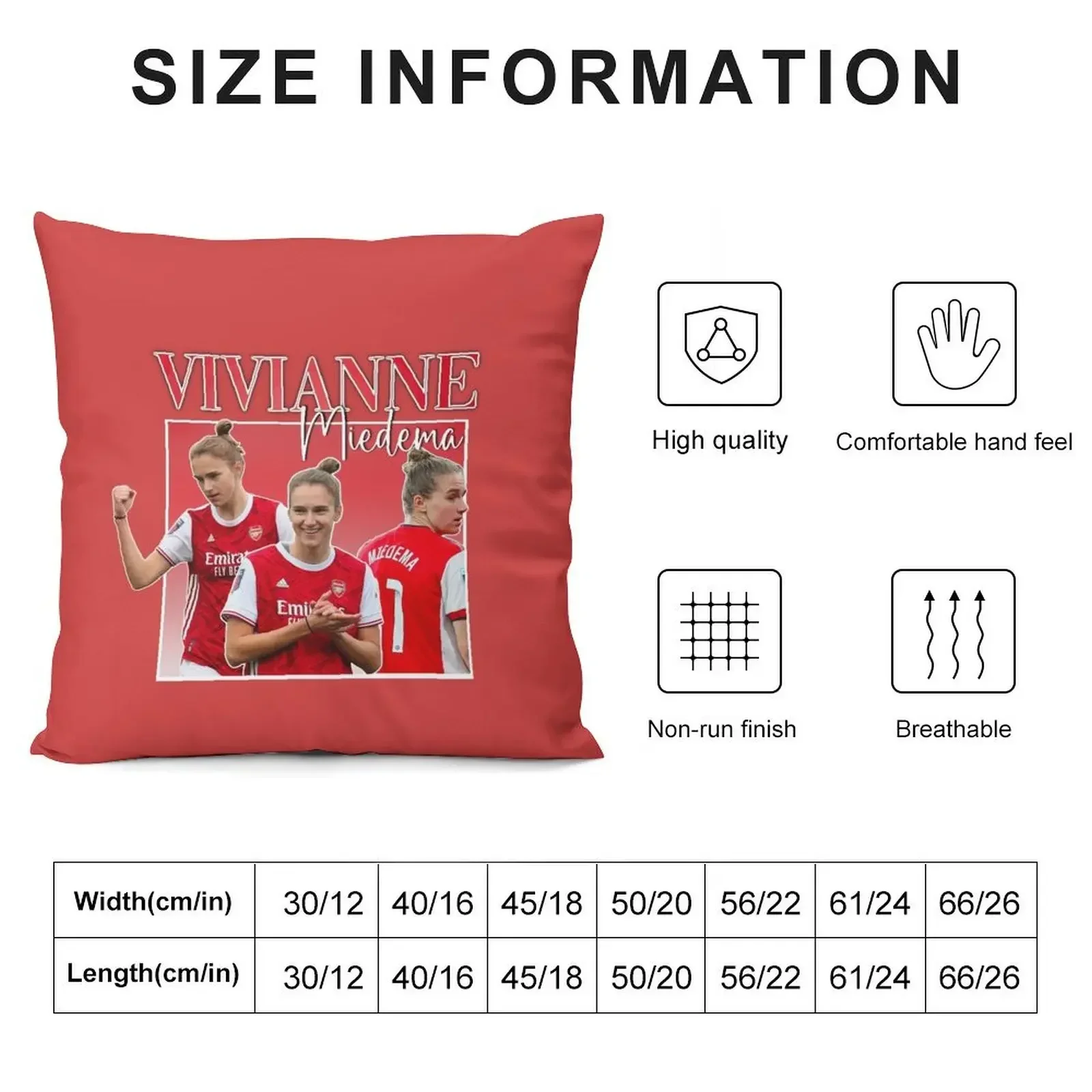 Vivianne Miedema - Homage Retro 90s Design AWFC Throw Pillow Sitting Cushion Pillow Case Christmas pillow