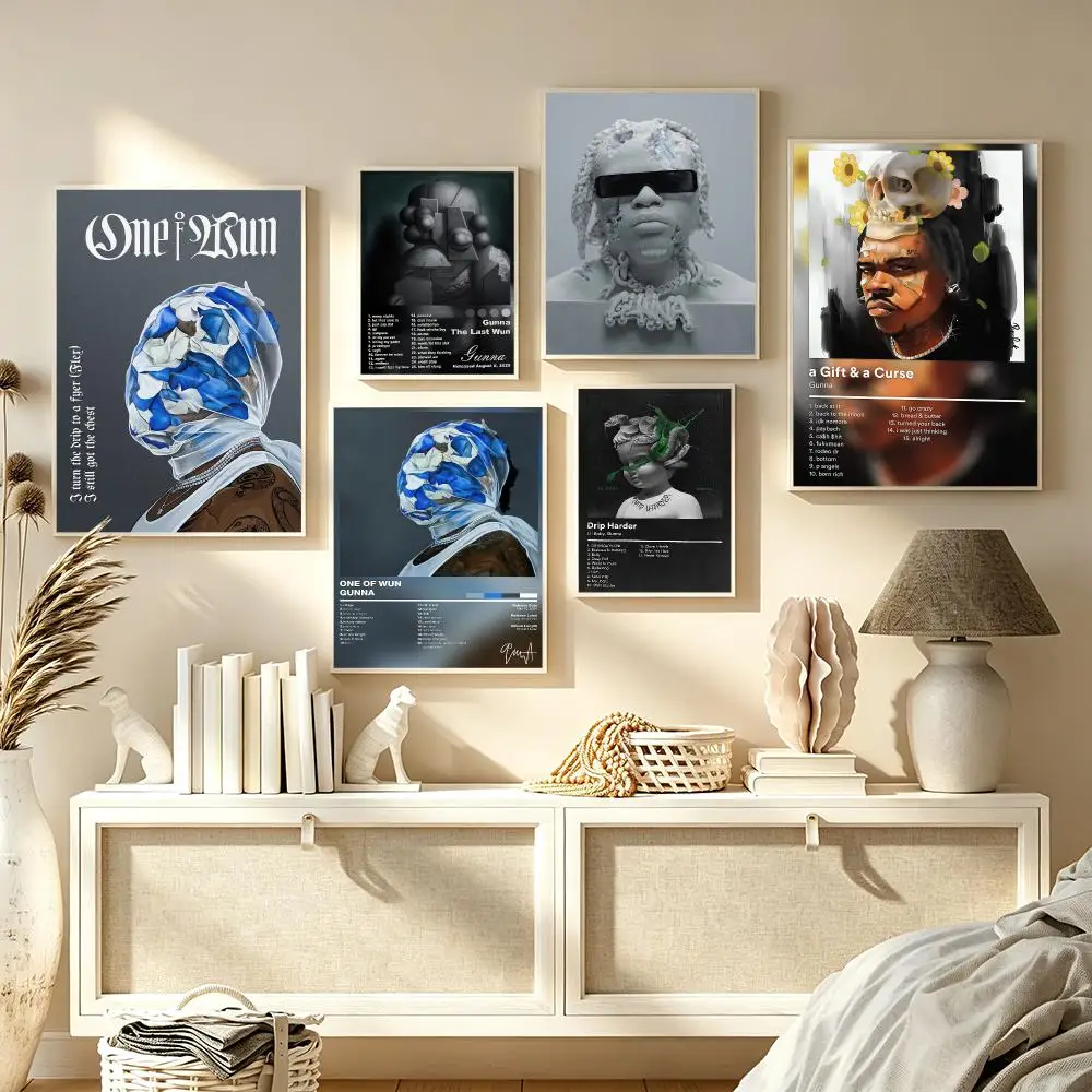 Singer G-Gunna Poster Decorative Wall Art Print Poster Room Decoration Bedroom Home Office Gift Idea
