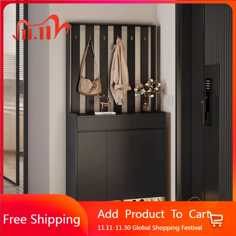 

Closet System Wooden Shoe Cabinet Living Room Display Tower Desk Shoe Shelf Luxury Nordic Garden Zapatero Shoemakers Furniture