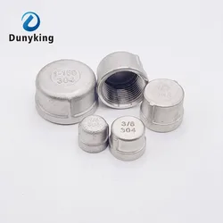 304 stainless steel Inner Silk Tube Cap Pipe Plug Fittings 1/8