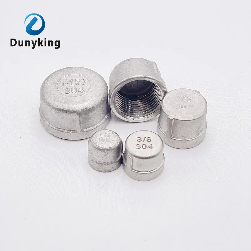 Wewnętrzna nasadka rurowa ze stali nierdzewnej 304 Złączki wtykowe 1/8" 1/4" 1/2" 3/4" 1" Gwint wewnętrzny Nakrętka rurowa Adapter złącza kapelusza