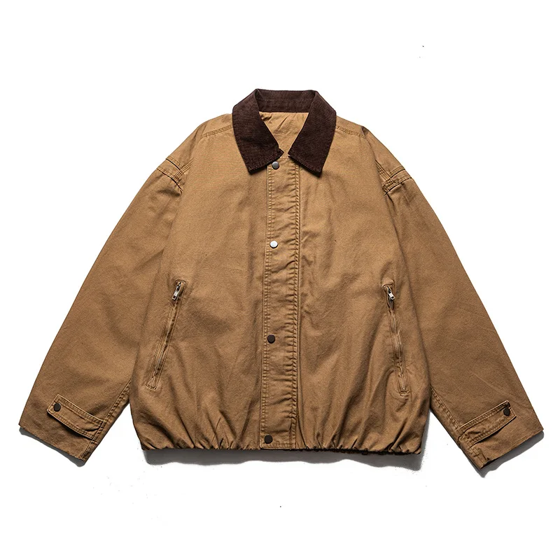

2025 новый стиль, мужская пилотная высококачественная легкая повседневная весенне-осенняя куртка на молнии в стиле ретро с карманами, авиационная куртка