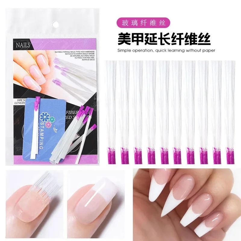 Cross Border Nail Extension Fiber Paperless Nail Enhancement Glass Extension Fiber Nail Rapid Extension