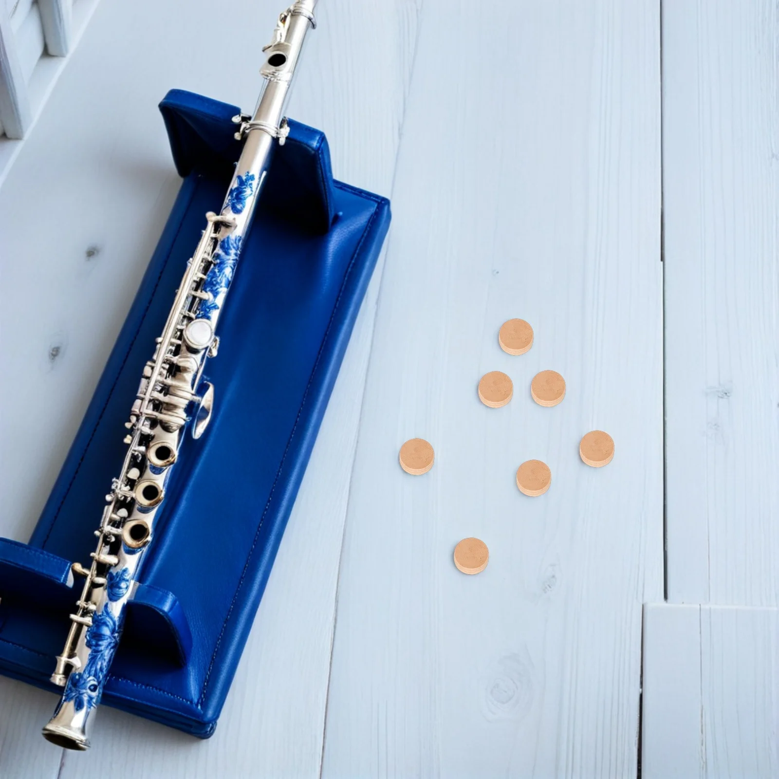 

15Pcs Trombone Spit Valve Corks Water Key Replacement Pads Premium Cork Material Universal Fit for Trombone Maintenance