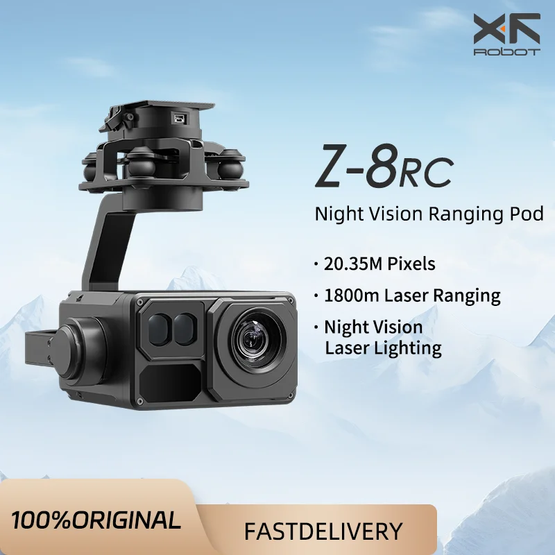 XF-Z8RC 1500X Zoom híbrido 20X cámara óptica 1800M telémetro láser visión nocturna 4K Pod carga útil conector de liberación rápida